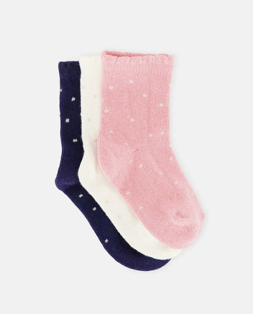 Набор из 3 носков с фантазийным принтом и люрексом для маленькой девочки Cotton Juice, мультиколор
Набор из 3 носков с фантазийным принтом и люрексом для маленькой девочки Cotton Juice, мультиколор