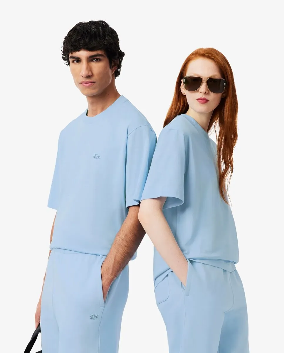 Унисекс футболка из джерси, толстая свободного кроя, синяя, с короткими рукавами Lacoste, синий
Унисекс футболка из джерси, толстая свободного кроя, синяя, с короткими рукавами Lacoste, синий