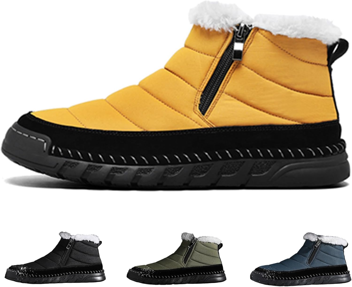 Мужские зимние сетчатые ботинки с плоской подошвой, теплые снежные ботинки до щиколотки, удобные, с меховой подкладкой, с круглым носком, сзади на молнии, с нескользящей мягкой подошвой, для улицы, легкие, для походов и прогулок Wyuetra, желтый
Мужские зимние сетчатые ботинки с плоской подошвой, теплые снежные ботинки до щиколотки, удобные, с меховой подкладкой, с круглым носком, сзади на молнии, с нескользящей мягкой подошвой, для улицы, легкие, для походов и прогулок Wyuetra, желтый