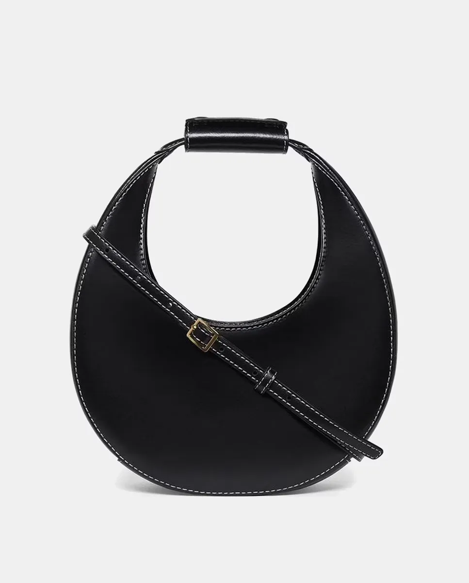 Маленькая черная мини-сумка Moon от Staud, черный
Маленькая черная мини-сумка Moon от Staud, черный