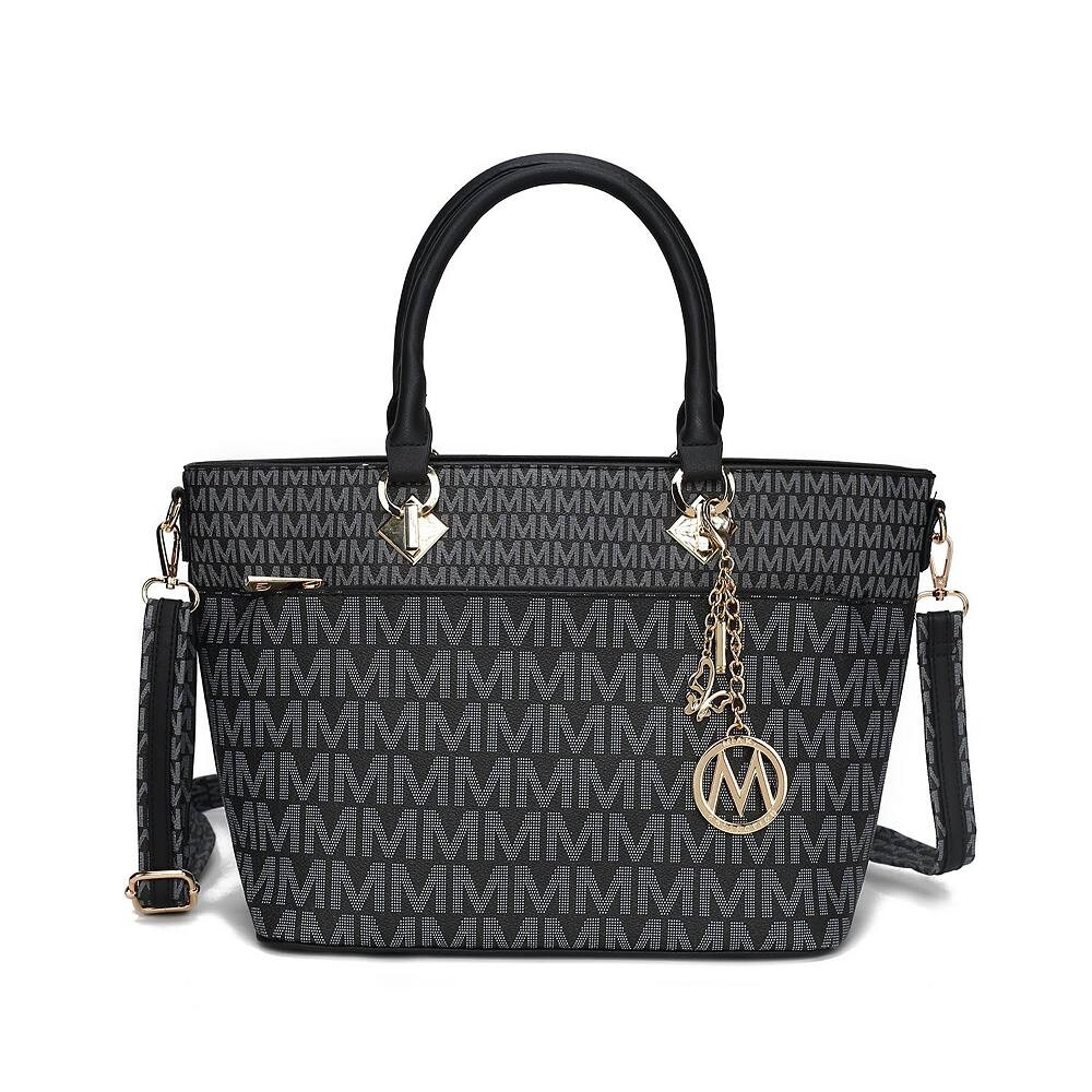 Mkf Collection Yonah Signature Женская сумка-тоут из веганской кожи с принтом от Mia K MKF Collection, черный 
Mkf Collection Yonah Signature Женская сумка-тоут из веганской кожи с принтом от Mia K MKF Collection, черный