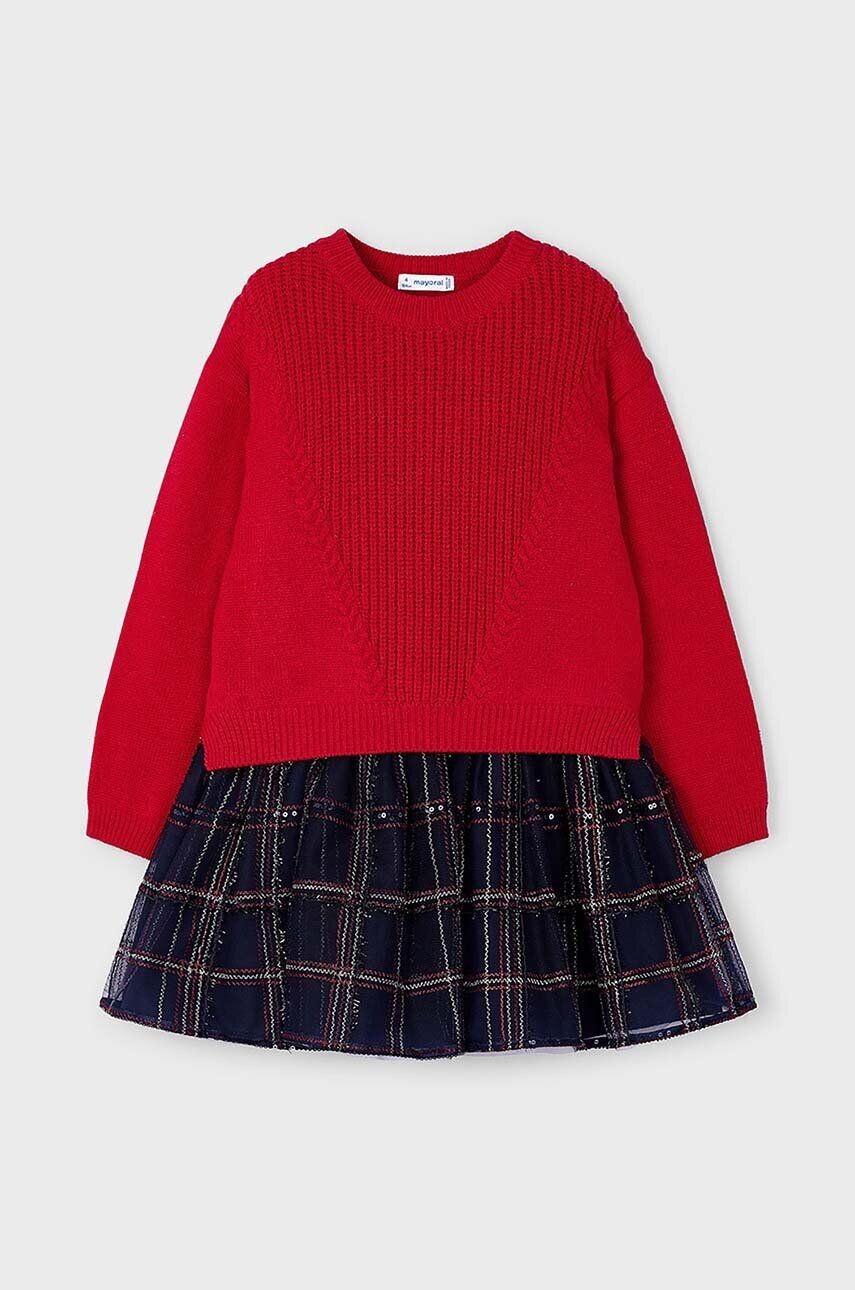 Платье и кардиган Mayoral, красный
Платье и кардиган Mayoral, красный
