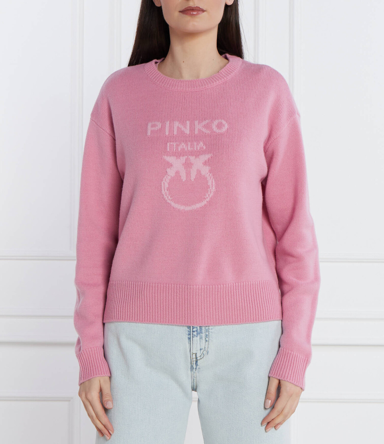 Свитер из шерсти Pinko Regular Fit, роза
Свитер из шерсти Pinko Regular Fit, роза