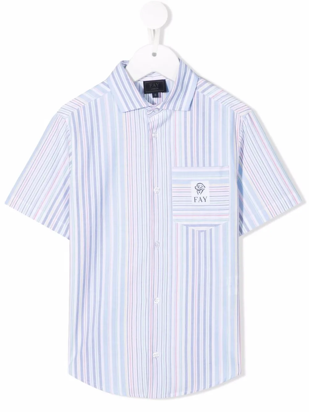 Рубашка в полоску Fay Kids, белый 
Рубашка в полоску Fay Kids, белый