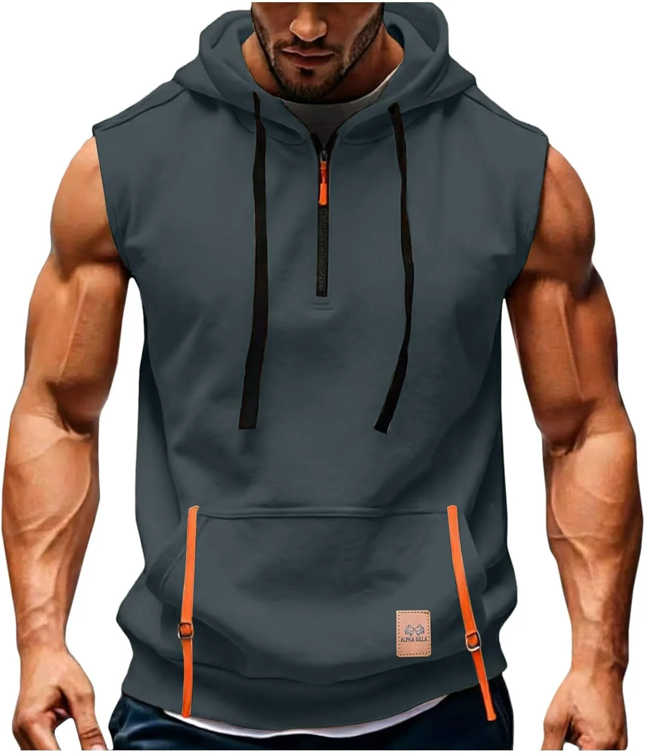 Мужская толстовка с капюшоном и карманом для тренировок
Мужская толстовка с капюшоном и карманом для тренировок