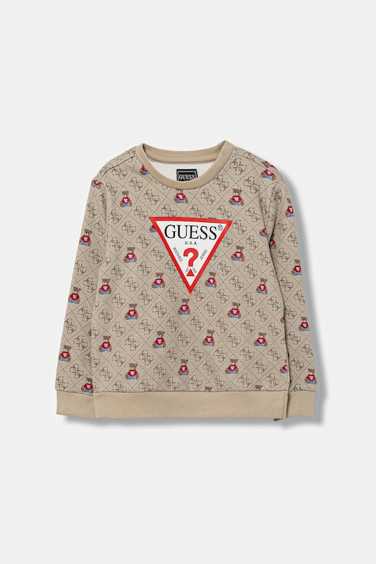 Детская хлопковая толстовка Guess, бежевый
Детская хлопковая толстовка Guess, бежевый