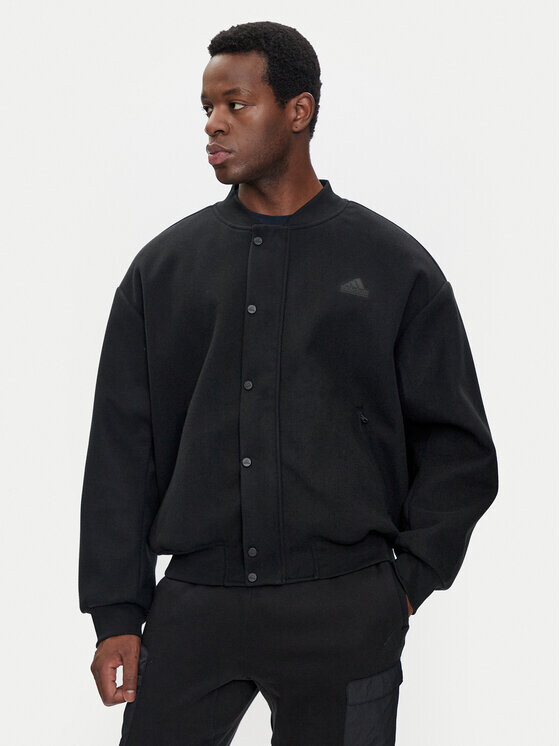 Бомбер свободного кроя Adidas, черный
Бомбер свободного кроя Adidas, черный