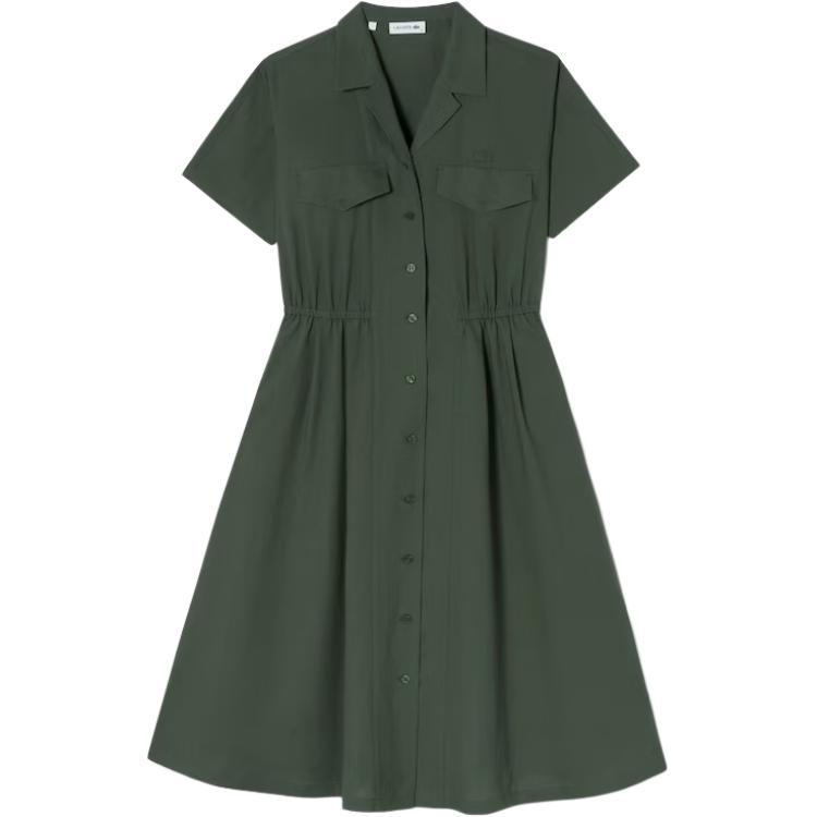 LACOSTE Женское зеленое платье с короткими рукавами
LACOSTE Женское зеленое платье с короткими рукавами