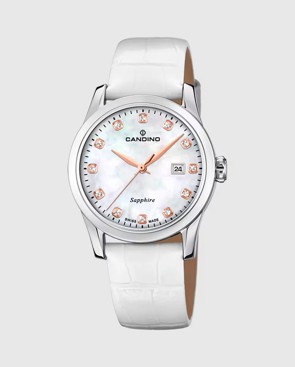 C4736/1 Lady Elegance женские кожаные часы белого цвета Candino, белый
C4736/1 Lady Elegance женские кожаные часы белого цвета Candino, белый