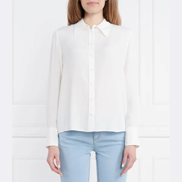 Рубашка стандартного кроя с добавлением шелка Liu Jo, белый
Рубашка стандартного кроя с добавлением шелка Liu Jo, белый
