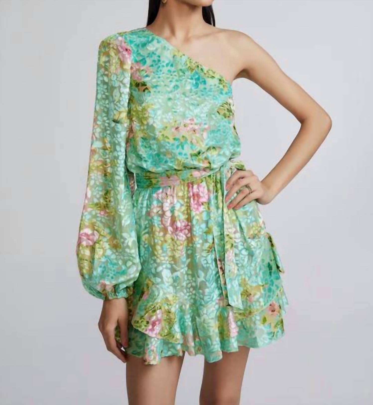 Платье Azra в бирюзовом цветочном узоре Hemant & Nandita
Платье Azra в бирюзовом цветочном узоре Hemant & Nandita