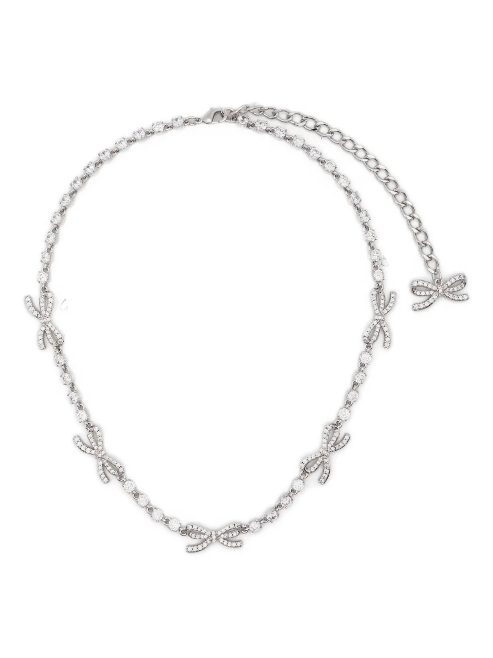 Ожерелье с бантом Self-Portrait, серебристый
Ожерелье с бантом Self-Portrait, серебристый