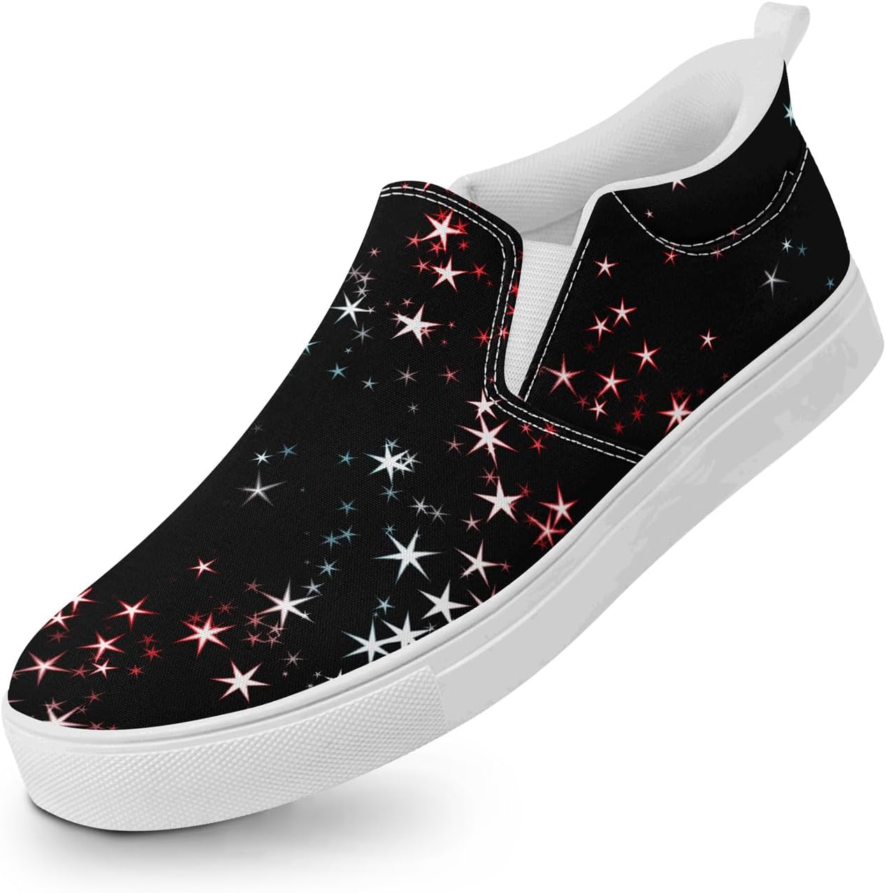 Унисекс слипоны из холщовой ткани AWSOLE - принт с небесными звездами и луной - легкие повседневные балетки для прогулок, путешествий и ежедневной носки, белый/черный
Унисекс слипоны из холщовой ткани AWSOLE - принт с небесными звездами и луной - легкие повседневные балетки для прогулок, путешествий и ежедневной носки, белый/черный