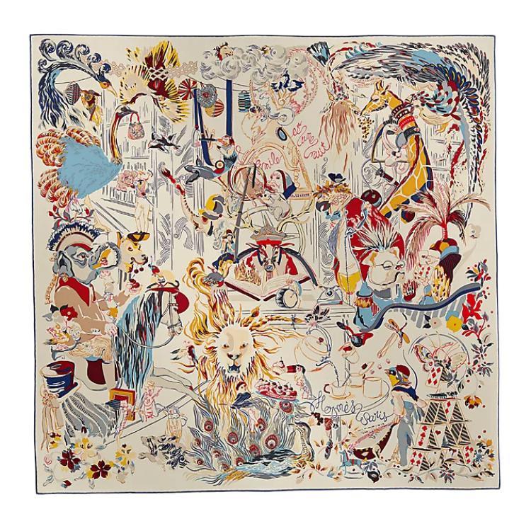 Шёлковый шарф HERMES бежевый
Шёлковый шарф HERMES бежевый