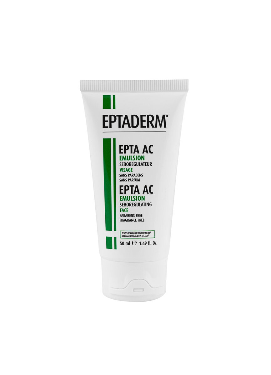 Epta AC Emulsion, себорегулирующая эмульсия, 50 мл Eptaderm
Epta AC Emulsion, себорегулирующая эмульсия, 50 мл Eptaderm