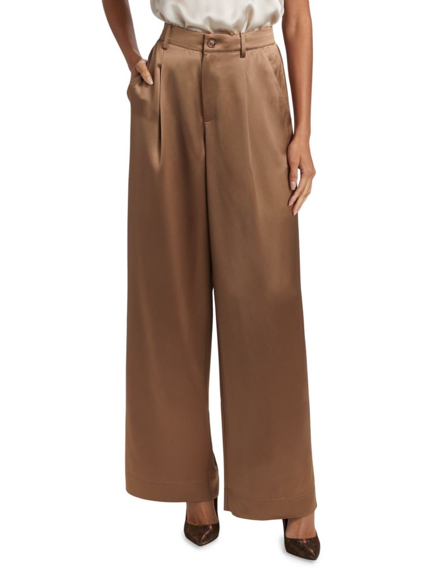 Широкие брюки Noura из атласа с высокой талией Cami NYC, цвет Nutshell
Широкие брюки Noura из атласа с высокой талией Cami NYC, цвет Nutshell