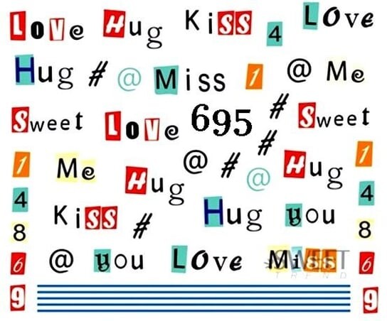 Водные наклейки для ногтей - №695, Raisin
Водные наклейки для ногтей - №695, Raisin