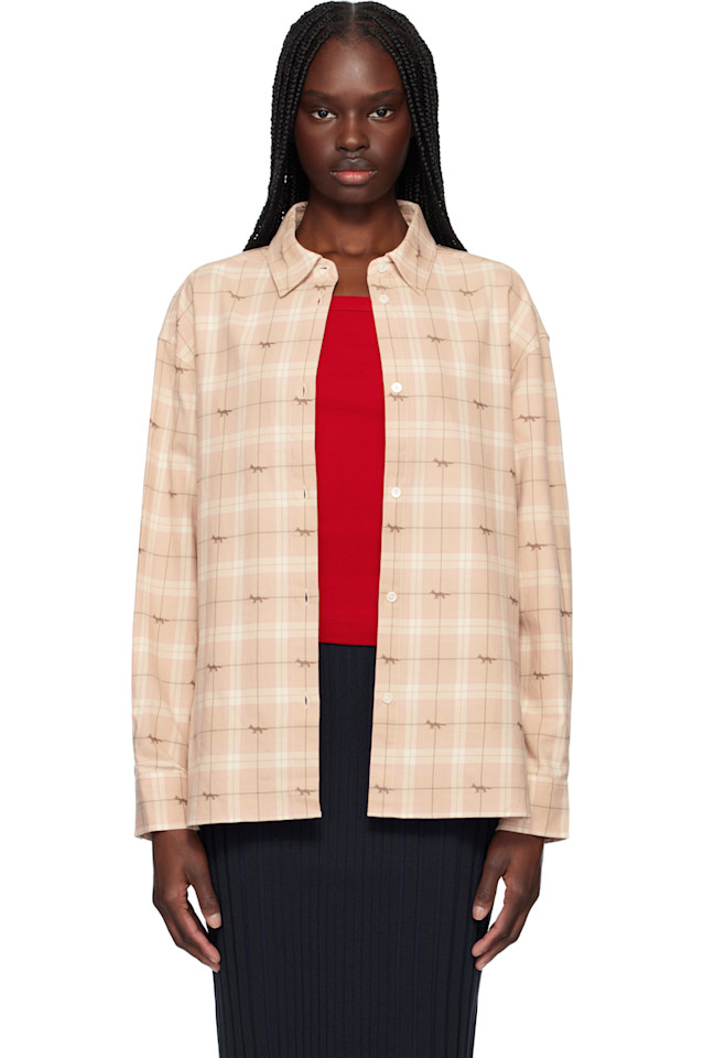 Светлая рубашка-оверсайз Maison Kitsuné, мультиколор
Светлая рубашка-оверсайз Maison Kitsuné, мультиколор