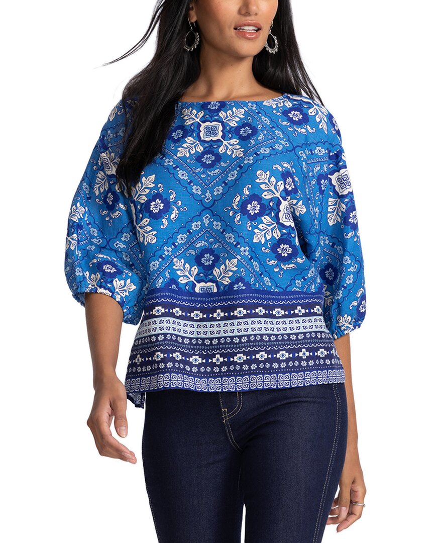 Джонни Вас Льняная блуза с лодочкой Johnny Was, синий
Джонни Вас Льняная блуза с лодочкой Johnny Was, синий