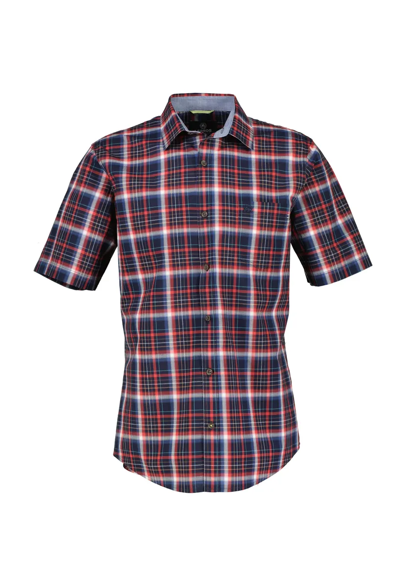 Рубашка с короткими рукавами LERROS "Рубашка с короткими рукавами LERROS *Поплин в клетку*", красный
Рубашка с короткими рукавами LERROS "Рубашка с короткими рукавами LERROS *Поплин в клетку*", красный