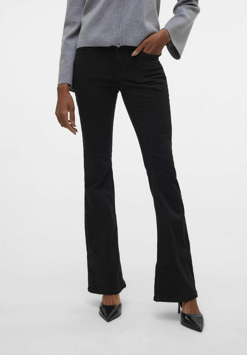 Расклешенные джинсы SIGI Vero Moda, черный деним 
Расклешенные джинсы SIGI Vero Moda, черный деним