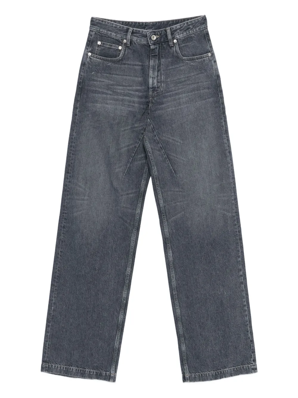 Джинсы Geth с эффектом потертости Rick Owens DRKSHDW, серый 
Джинсы Geth с эффектом потертости Rick Owens DRKSHDW, серый