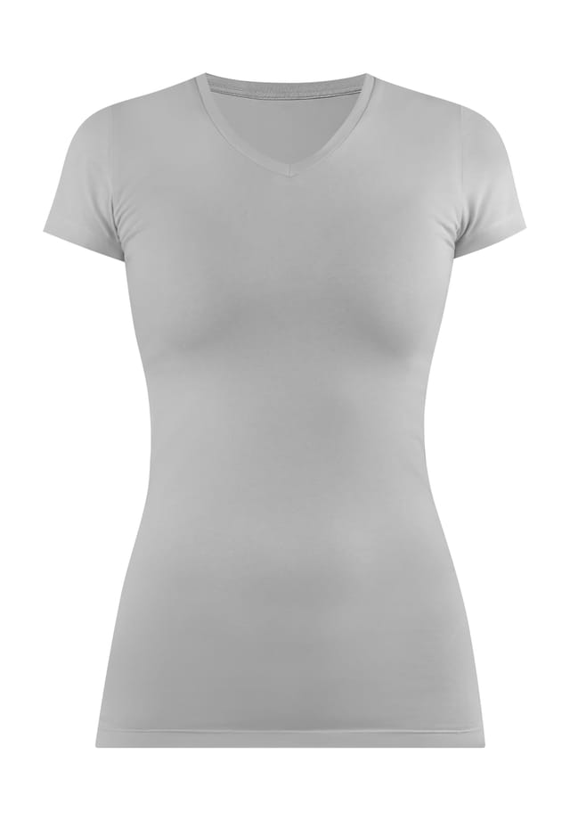 Футболка с V-образным вырезом облегающая фигуру Сиена Normani, серый
Футболка с V-образным вырезом облегающая фигуру Сиена Normani, серый