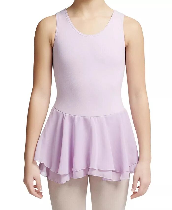 Платье-майка с двухслойной юбкой для девочек Capezio, фиолетовый
Платье-майка с двухслойной юбкой для девочек Capezio, фиолетовый