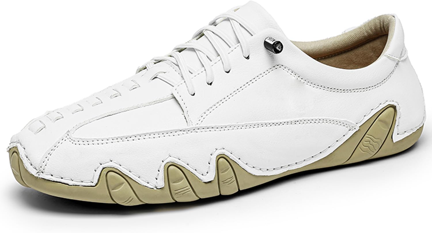 Мужские водительские туфли Dacnakby, повседневные кожаные мокасины без шнурков, с кружевным дизайном, легкая резиновая подошва, дышащие и удобные туфли для ходьбы, белый
Мужские водительские туфли Dacnakby, повседневные кожаные мокасины без шнурков, с кружевным дизайном, легкая резиновая подошва, дышащие и удобные туфли для ходьбы, белый