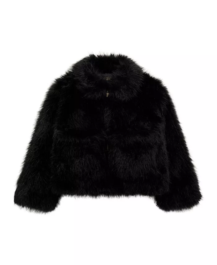 Большие девочки 7-16 куртка с длинными рукавами и воротником Guess, черный
Большие девочки 7-16 куртка с длинными рукавами и воротником Guess, черный