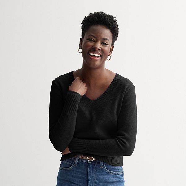 Легкий свитер с V-образным вырезом Sonoma Goods For Life, Pitch Black
Легкий свитер с V-образным вырезом Sonoma Goods For Life, Pitch Black