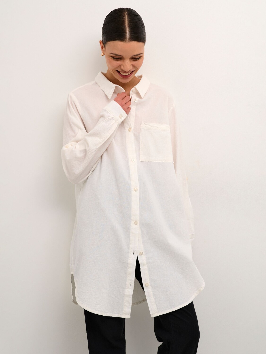 Рубашка-туника KAFFE Naya, Мел
Рубашка-туника KAFFE Naya, Мел