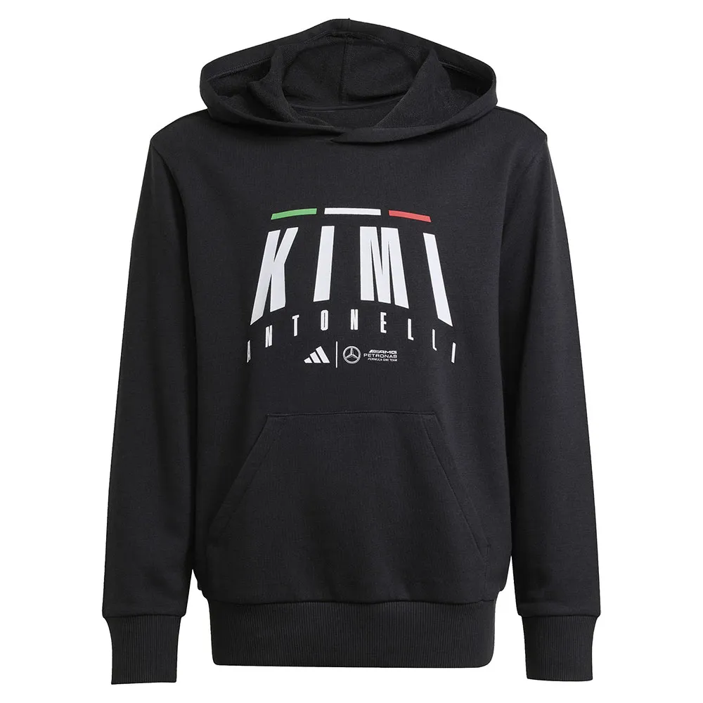 Худи adidas Mercedes-AMG Petronas Formula One Team Kimi Antonelli, черный 
Худи adidas Mercedes-AMG Petronas Formula One Team Kimi Antonelli, черный