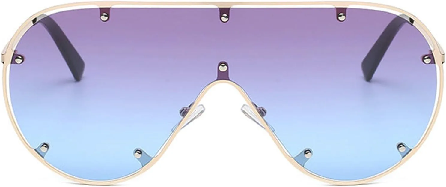 Willochra — большие панк-солнцезащитные очки-пилот для женщин и мужчин с металлическими заклепками, цельные коричневые солнцезащитные очки, модные женские очки, C7
Willochra — большие панк-солнцезащитные очки-пилот для женщин и мужчин с металлическими заклепками, цельные коричневые солнцезащитные очки, модные женские очки, C7