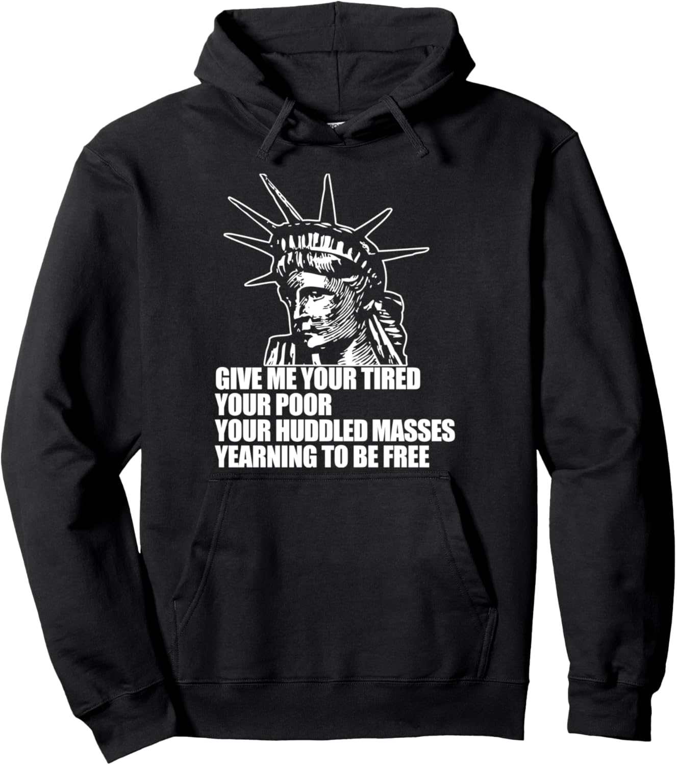 Худи с изображением статуи Свободы и мема об иммигрантах, черная Statue Of Liberty Give Me Your Huddled Masses
Худи с изображением статуи Свободы и мема об иммигрантах, черная Statue Of Liberty Give Me Your Huddled Masses