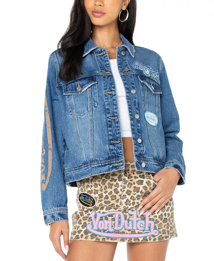 Женская хлопковая джинсовая куртка Trucker Von Dutch, синий
Женская хлопковая джинсовая куртка Trucker Von Dutch, синий