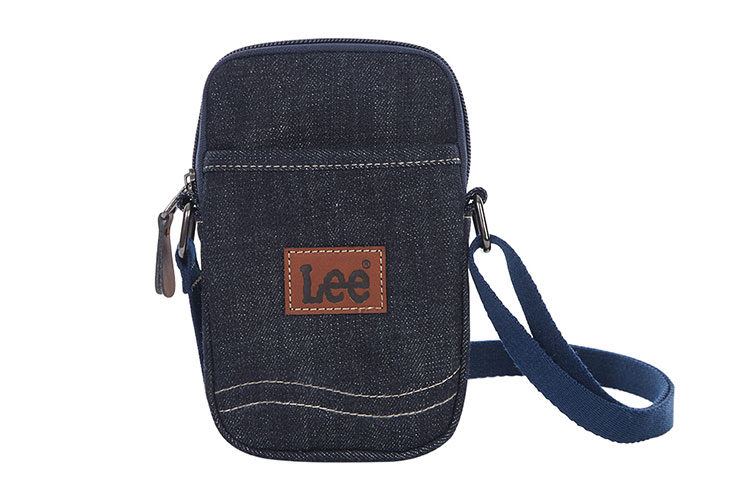 Lee Джинсовая сумка через плечо с карманом для телефона унисекс темно-синяя, Dark Blue