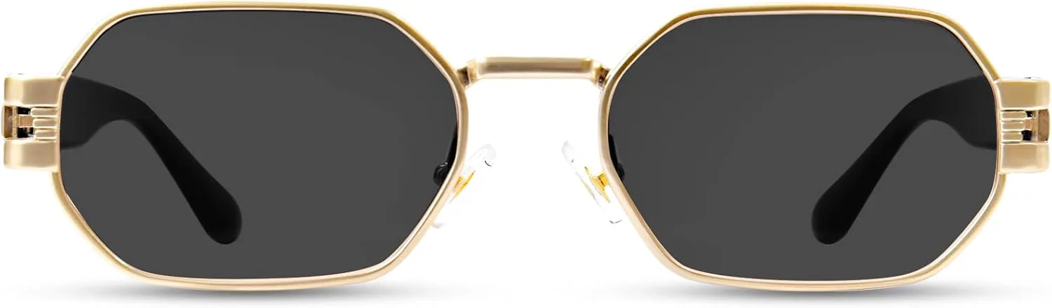 Ретро овальные солнцезащитные очки для женщин, модные металлические, маленькие, в стиле Y2K, винтажные солнцезащитные очки 90-х, защита UV400 ZESAKER, Rectangle-black
Ретро овальные солнцезащитные очки для женщин, модные металлические, маленькие, в стиле Y2K, винтажные солнцезащитные очки 90-х, защита UV400 ZESAKER, Rectangle-black