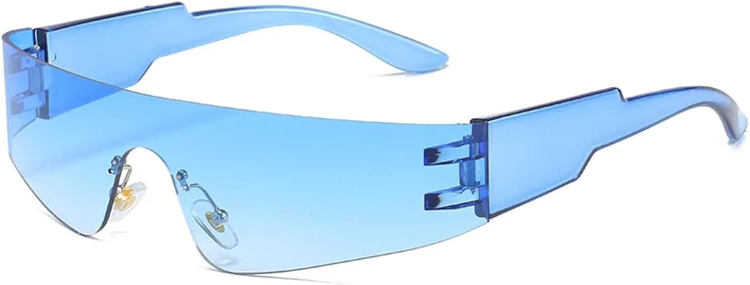 Ретро уникальные цельные мужские солнцезащитные очки, модные, с разноцветными зеркальными линзами, защитой от УФ-излучения UV400, спортивные, для вождения, женские, в стиле панк TVTBBVV, Blue Gradient
Ретро уникальные цельные мужские солнцезащитные очки, модные, с разноцветными зеркальными линзами, защитой от УФ-излучения UV400, спортивные, для вождения, женские, в стиле панк TVTBBVV, Blue Gradient