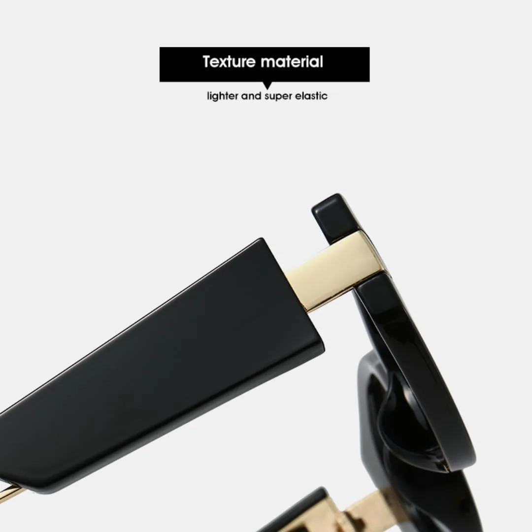 Ретро-солнцезащитные очки «кошачий глаз» для женщин, с широкими дужками, стильные, популярные, модные, повседневные, с защитой от УФ-излучения UV400 UATXTAU, Black
Ретро-солнцезащитные очки «кошачий глаз» для женщин, с широкими дужками, стильные, популярные, модные, повседневные, с защитой от УФ-излучения UV400 UATXTAU, Black