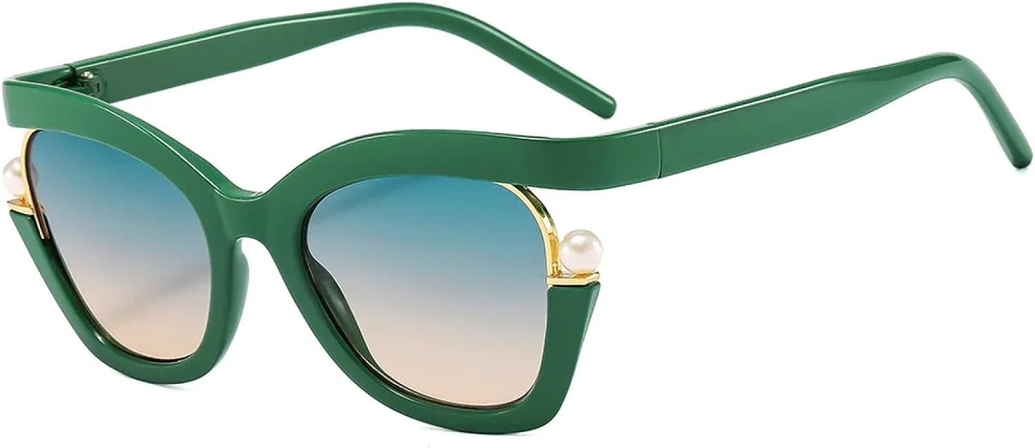 Женские солнцезащитные очки «кошачий глаз» с перламутровым блеском, роскошные женские солнцезащитные очки, зеленые летние очки с защитой от УФ-излучения UV400 TKKTLLT, Green
Женские солнцезащитные очки «кошачий глаз» с перламутровым блеском, роскошные женские солнцезащитные очки, зеленые летние очки с защитой от УФ-излучения UV400 TKKTLLT, Green