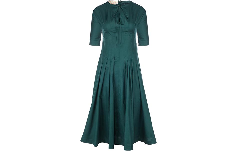 Женское зеленое короткое платье MARNI
Женское зеленое короткое платье MARNI