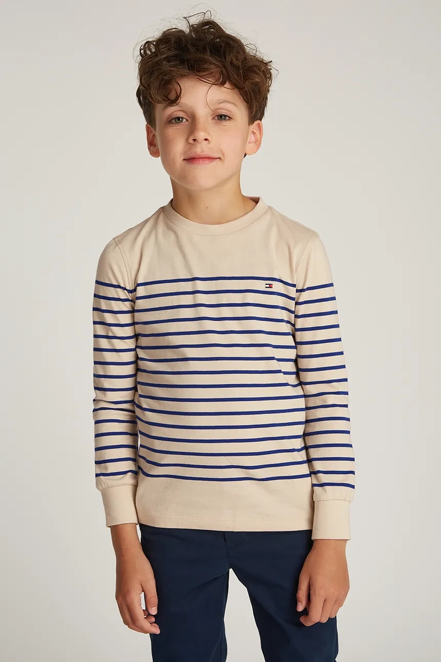 Хлопковая футболка с длинными рукавами для мальчиков и девочек Tommy Hilfiger, бежевый
Хлопковая футболка с длинными рукавами для мальчиков и девочек Tommy Hilfiger, бежевый