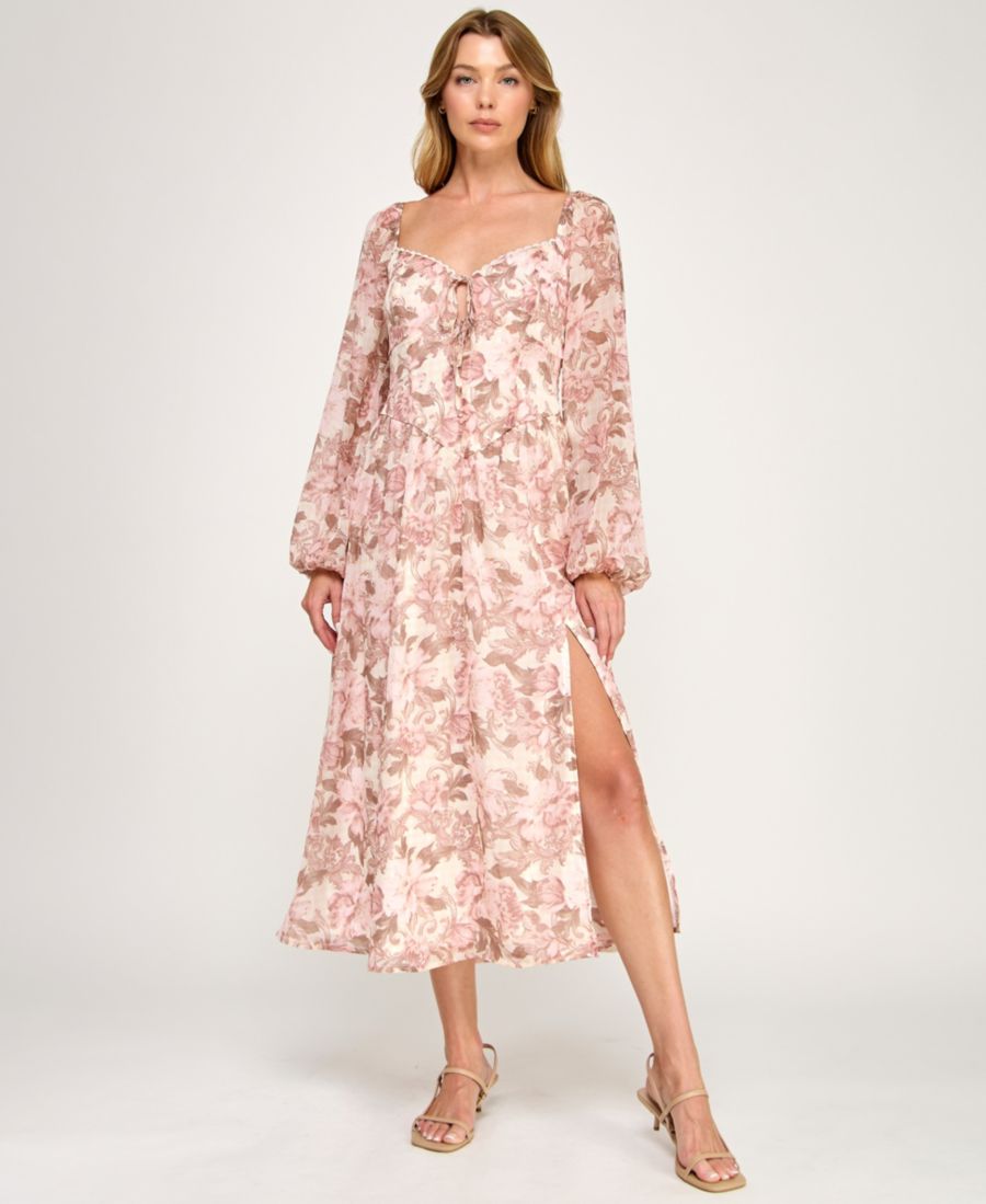 Детское миди-платье с длинными рукавами и завязками спереди Trixxi, Pink/Beige
Детское миди-платье с длинными рукавами и завязками спереди Trixxi, Pink/Beige