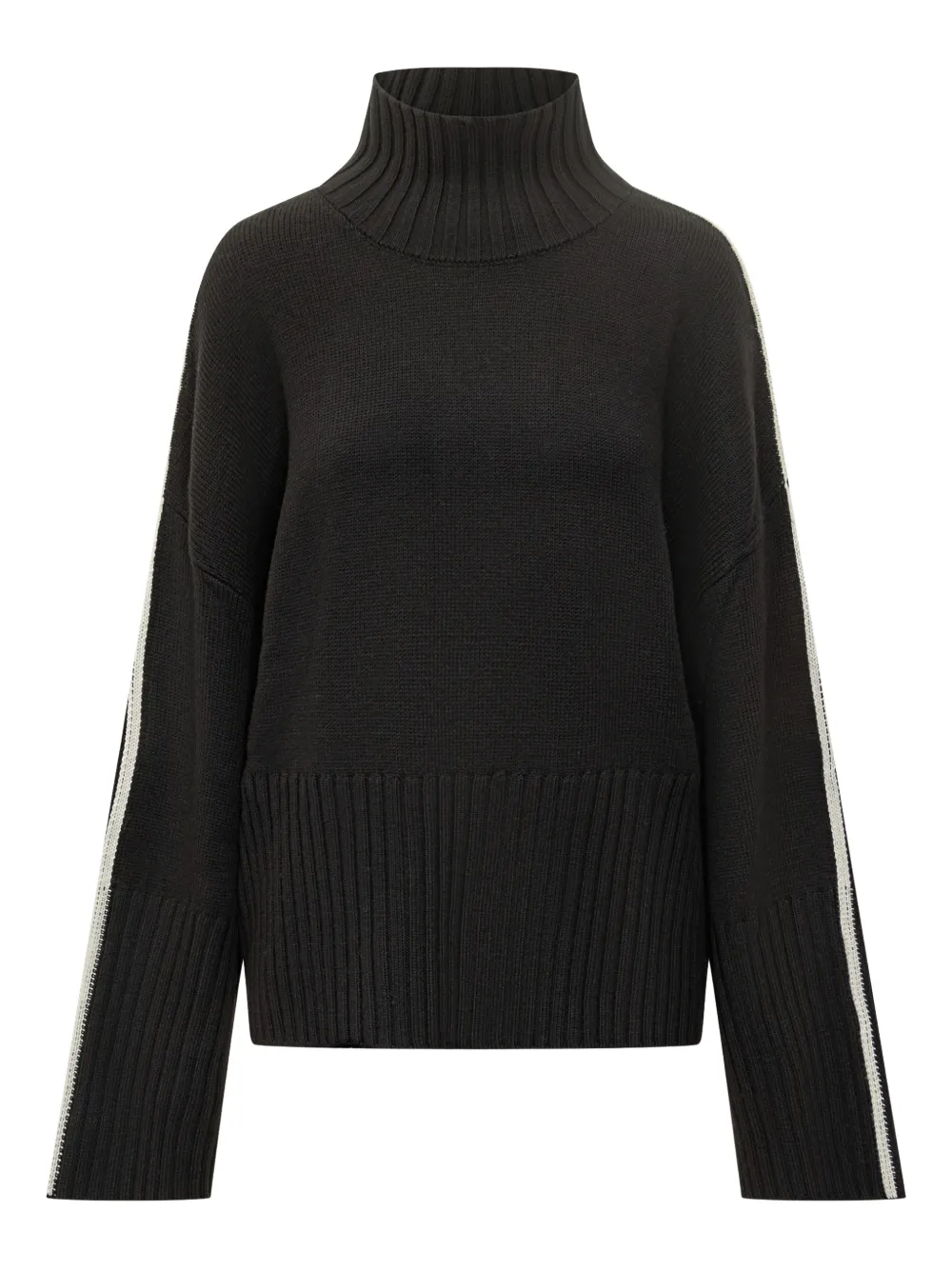 Свитер с высоким воротником и полосками Pinko, черный
Свитер с высоким воротником и полосками Pinko, черный
