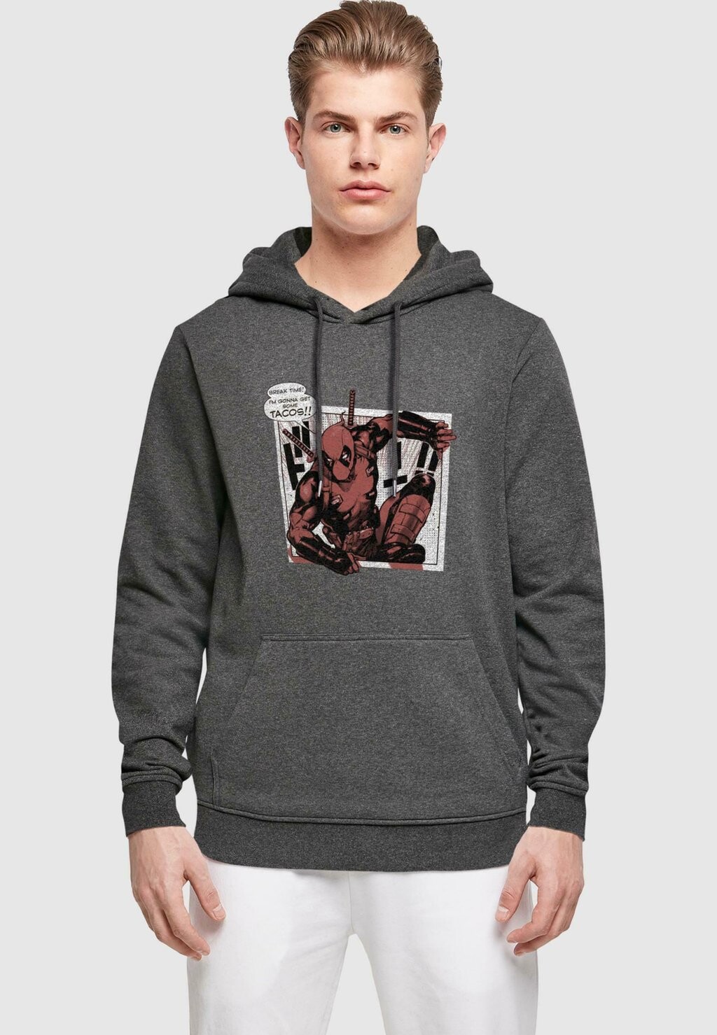 Толстовка с капюшоном DEADPOOL TACOS BREAKTIME ABSOLUTE CULT, темно-серый
Толстовка с капюшоном DEADPOOL TACOS BREAKTIME ABSOLUTE CULT, темно-серый