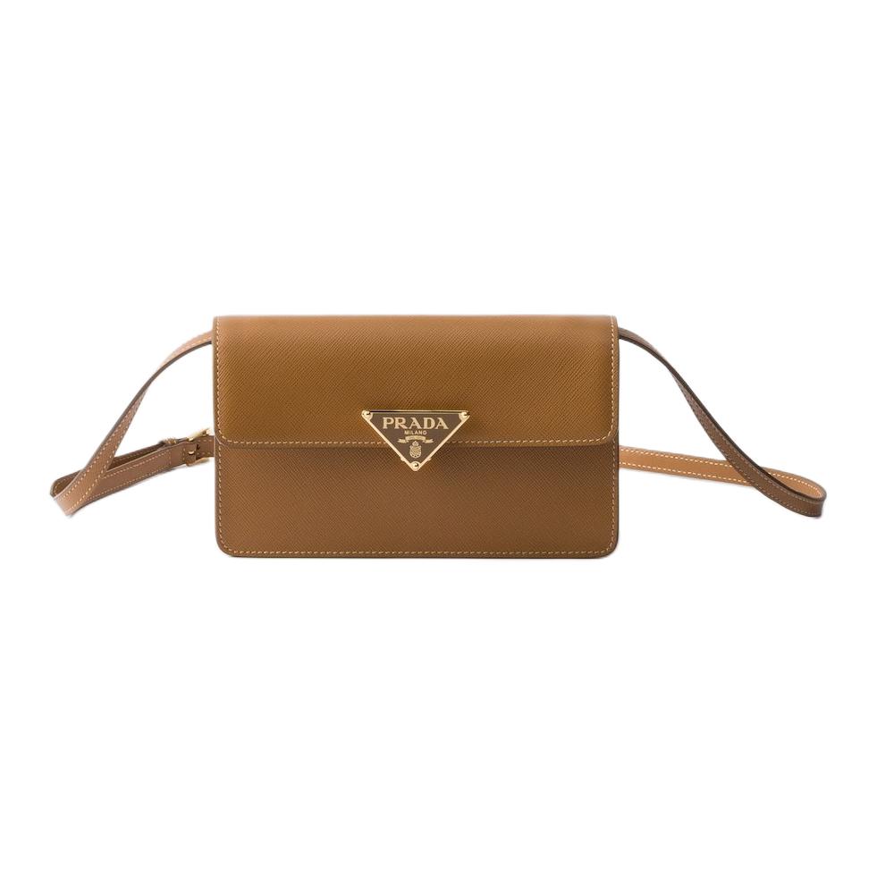 PRADA Мини-сумка через плечо из сафьяновой телячьей кожи карамельного цвета
PRADA Мини-сумка через плечо из сафьяновой телячьей кожи карамельного цвета