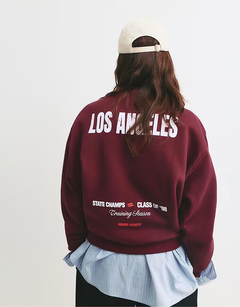 Толстовка Los Angeles с принтом бордового цвета Pull&Bear
Толстовка Los Angeles с принтом бордового цвета Pull&Bear