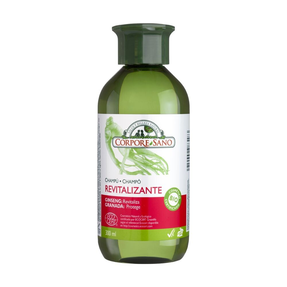 Шампунь против выпадения волос Champú Revitalizante Ginseng Y Granada Bio Corpore Sano, 300 мл
Шампунь против выпадения волос Champú Revitalizante Ginseng Y Granada Bio Corpore Sano, 300 мл