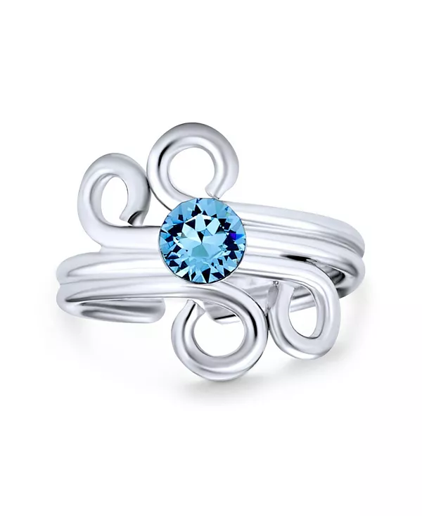 Серьга-Кафф с аквамариновым покрытием, спиральная, с хрящевой частью, из серебра 925 пробы Bling Jewelry, blue
Серьга-Кафф с аквамариновым покрытием, спиральная, с хрящевой частью, из серебра 925 пробы Bling Jewelry, blue